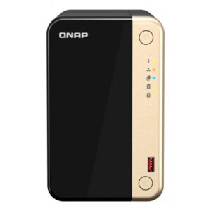 QNAP TS-264 NAS Tower Collegamento ethernet LAN Nero, Oro N5095 - 4711103082331