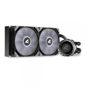 Sharkoon S80 RGB Case per computer, Processore Raffreddatore di liquidi tutto in uno 12 cm Nero 1 pz - 4044951038008