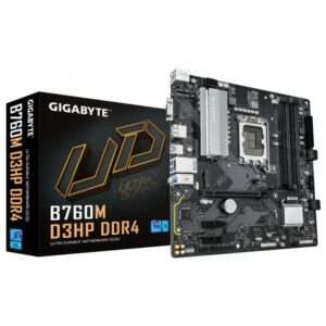 GIGABYTE B760M D3HP DDR4 - Supporta CPU Intel Core di 14ª generazione, VRM Digitale 4+1+1 fasi, fino a 5333MHz DDR4 (OC), 2xPCIe 4.0 M.2, LAN GbE, USB 3.2 Gen1 - 4719331862848