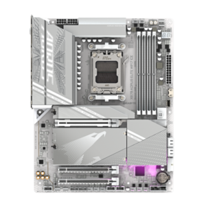 GIGABYTE X870 AORUS ELITE WIFI7 ICE Scheda Madre - Supporta CPU AMD Ryzen 9000, 16+2+2 fasi VRM digitale, fino a 8200MHz DDR5 (OC), 3xPCIe 5.0 + 1xPCIe 4.0, Wi-Fi 7, LAN 2.5GbE, USB 4 - 4719331864682
