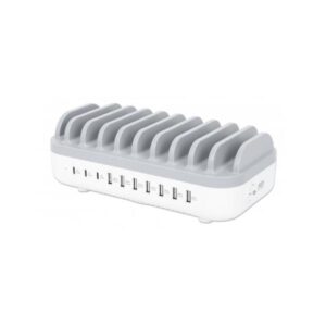 Manhattan 180856 organizzatore per stazioni di carica Da tavolo Plastica Bianco - 0766623180856