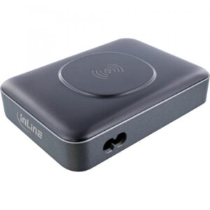 InLine Qi powerstation, Alimentatore multiporta, caricatore, Carica wireless - 4043718313334