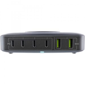 InLine Qi powerstation, Alimentatore multiporta, caricatore, Carica wireless - 4043718313334