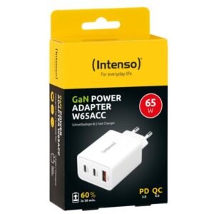Intenso POWER ADAPTER 1XUSB-A/2XUSB-C/7806512 Universale Bianco AC Ricarica rapida Interno - 4034303033379