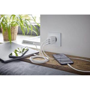 Intenso POWER ADAPTER 1XUSB-A/2XUSB-C/7806512 Universale Bianco AC Ricarica rapida Interno - 4034303033379