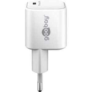 Goobay 65370 Caricabatterie per dispositivi mobili Cuffie, Computer portatile, Smartphone, Tablet Bianco AC Ricarica rapida Interno - 4040849653704