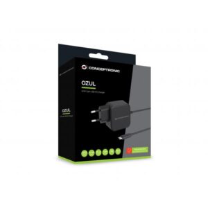 Conceptronic OZUL04BE Caricabatterie per dispositivi mobili Universale Nero AC Interno - 4015867235591