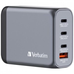Verbatim GNC-100 Universale Nero, Grigio AC Ricarica rapida Interno - 0023942322023