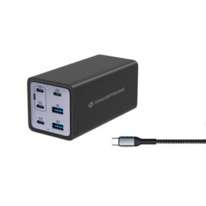 Conceptronic OZUL06BE Caricabatterie per dispositivi mobili Universale Nero AC Ricarica rapida Interno - 4015867236543