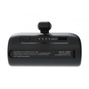 Manhattan 102612 batteria portatile Ioni di Litio 5000 mAh Nero - 0766623102612