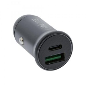 InLine Alimentatore USB per auto, USB-A + USB Type-C, grigio - 4043718284047