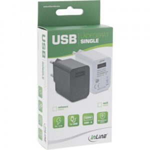 InLine Alimentatore USB, caricabatterie, da 100-240V a 5V/2,5A, bianco - 4043718286195