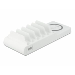 DeLOCK USB and Wireless Charger 2 x USB Type-C PD + 3 x USB Type-A with 110 W Libera installazione Bianco - 4043619414505