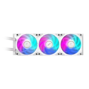 GIGABYTE AORUS WATERFORCE X II 360 ICE AIO Liquid CPU Cooler - Ventole ARGB 3x120mm, display LCD a colori completo, meccanismo di bloccaggio magnetico, DAISY-CHAIN, compatibile con Intel LGA 1700 e AMD AM5, garanzia di 6 anni - 4719331553968