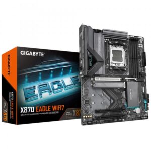 GIGABYTE X870 EAGLE WIFI7 Scheda Madre - Supporta CPU AMD Ryzen 9000, 14+2+2 fasi VRM, fino a 8000MHz DDR5 (OC), 1xPCIe 5.0 + 2xPCIe 4.0, Wi-Fi 7, LAN 2.5GbE, USB 4 - 4719331864996