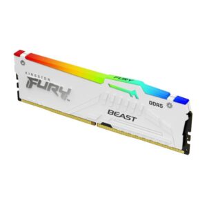 Kingston Technology FURY Beast 64GB 6400MT/s DDR5 CL32 DIMM (Kit da 2 moduli) White RGB XMP - 0740617343021