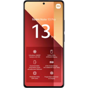 Xiaomi Redmi Note 13 Pro 16,9 cm (6.67") SIM singola Android 13 4G USB tipo-C 8 GB 256 GB 5000 mAh Nero - 6941812758878