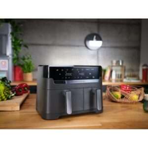 Tefal Dual Easy Fry & Grill EY905B Doppia 8,3 L Indipendente 2700 W Friggitrice ad aria calda Grigio - 3045380024243