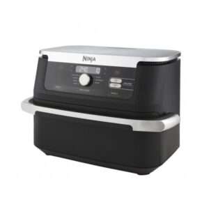 Ninja AF500EU friggitrice Doppia 10,4 L Indipendente 2470 W Friggitrice ad aria calda Nero, Stainless steel - 0622356270373