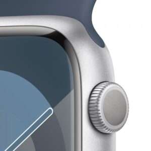 Apple Watch Series 9 45 mm Digitale 396 x 484 Pixel Touch screen Argento Wi-Fi GPS (satellitare) - 0195949031557