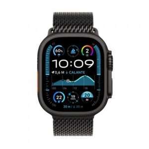 Apple Watch Ultra 2 GPS + Cellular 49mm Cassa Titanio Nero con Nero Titanium Milanese Loop - L - 0195949589058