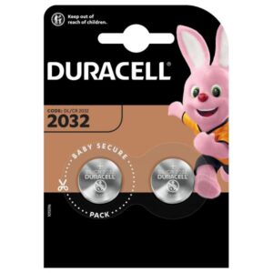 Duracell Batterie Lithium Knopfzelle CR2032 3V Blister (2-Pack) 203921 - 5000394203921