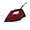 Clatronic Steam iron 2200W DB 3752 (Red-Black) - 4006160639414 - immagine 3