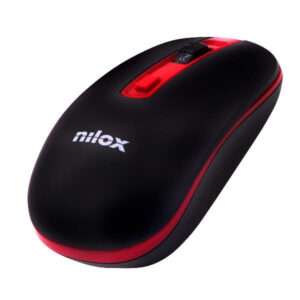 NILOX MOUSE WIRELESS 2.4GHz 4 PULSANTI 1.600 DPI BLACK/RED - 8436556146114