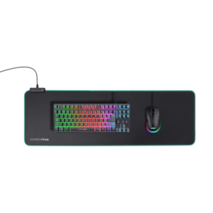 TRUST GXT764 GLIDE-FLEX MOUSEPAD RGB XXL IN TESSUTO CON BASE IN GOMMA ANTISCIVOLO BLACK - 8713439233957