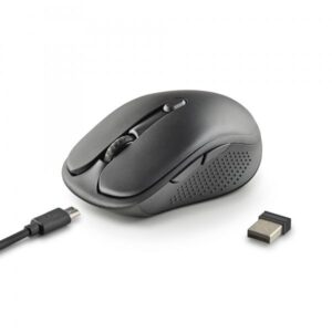 NGS Mouse Wireless Ricaricabile Nero - 8435430621631