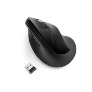 Kensington Pro Fit Ergo Vertical Wireless Mouse - Mouse verticale - ergonomico - per destrorsi - 6 pulsanti - senza fili - 2.4 GHz - ricevitore wireless USB - nero - 5028252605960