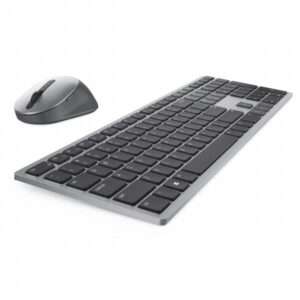 Dell Premier Multi-Device KM7321W - Set mouse e tastiera - senza fili - 2.4 GHz, Bluetooth 5.0 - QWERTY - italiana - Titan Gray - per Latitude 9420, 9520, OptiPlex 3090 - 5397184357484