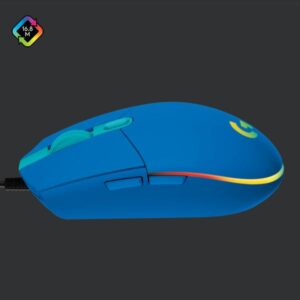 Logitech G203 Lightsync RGB Mouse Ottico 8000DPI 6 Tasti USB Blu - 5099206089181