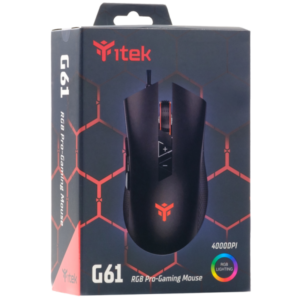 Mouse Gaming itek G61 - 4000DPI- RGB- Software- Sensore A3050 - 8056157880714