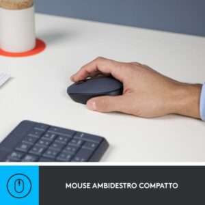 Tastiera + Mouse LOGITECH RETAIL - MK235- Wireless- Nera - 5099206063884