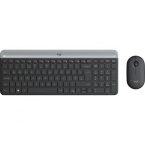 Tastiera + Mouse LOGITECH RETAIL - MK470- Wireless- Slim- Nera - 5099206086524