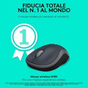 LOGITECH M185 Mouse grey - 5099206027275