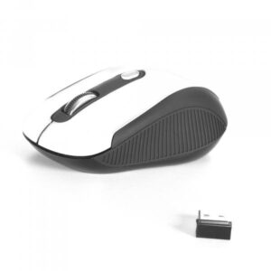 Mouse con sensore ottico del mouse a radiofrequenza RF 2,4 Ghz di piccole dimensioni adatto ad un uso con notebook. Dotato di 3 tasti + rotella di scorrimento per le varie funzioni. Interfaccia USB Nano, risoluzione 800/1600 DPI. - 8435430605358