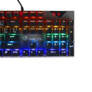 NGS GKX-500 e' tastiera da gioco metallica cablata con retroilluminazione a LED RGB. - 8435430619140