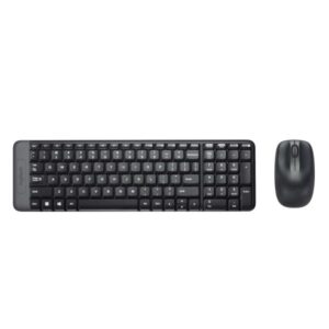 Logitech Wireless Desktop MK220 e' una combinazione di mouse e tastiera per un utilizzo senza fili. Con dimensioni ridottissime e lunga durata della batteria. Interfaccia Usb. Colore Nero. - 5099206032712